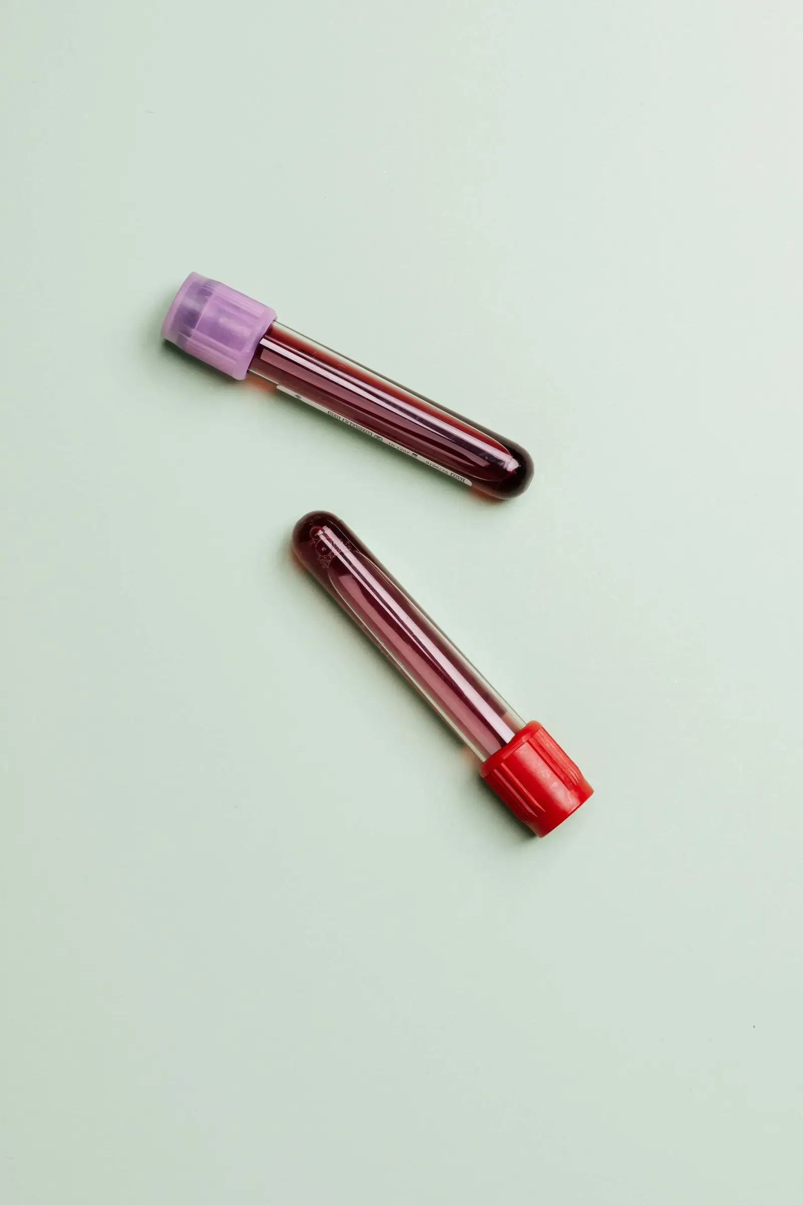How Long Do Drugs Stay In Your System? Two blood samples.