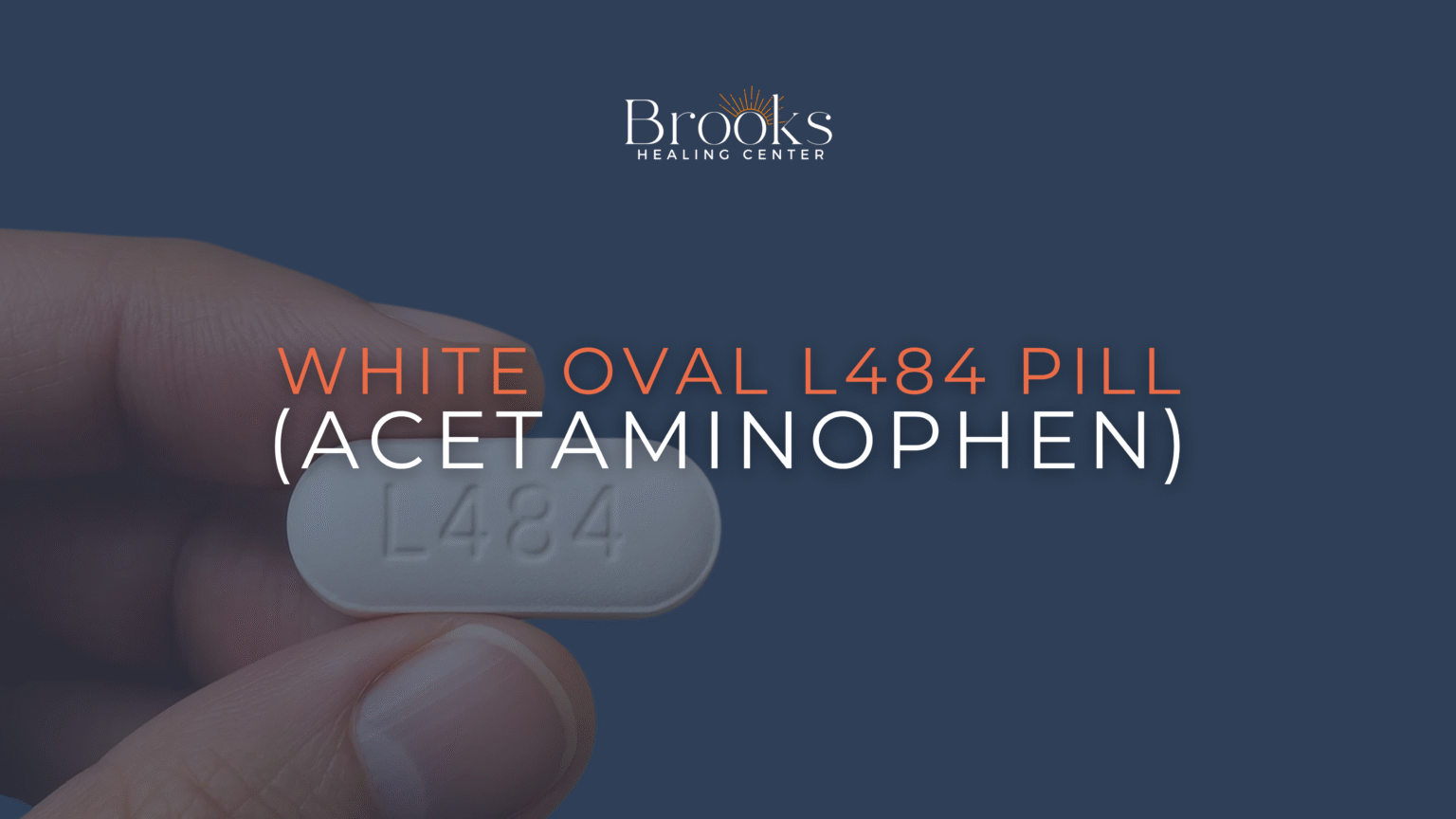 White L484 Pill (Acetaminophen) | Brooks Healing Center