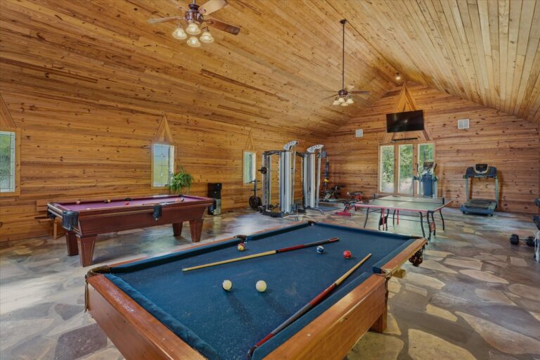 game room and workout room brooks