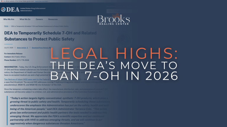 Blog About DEA's Press Release: DEA to Temporarily Schedule 7-OH and Related Substances to Protect Public Safety (July 1, 2026, Source: DEA.gov