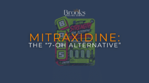 Mitraxidine: The “7-OH Alternative” blog with "BARS" image in featured image that shows BARS product that appears similar to xanax bars shape for marketing familiarity.